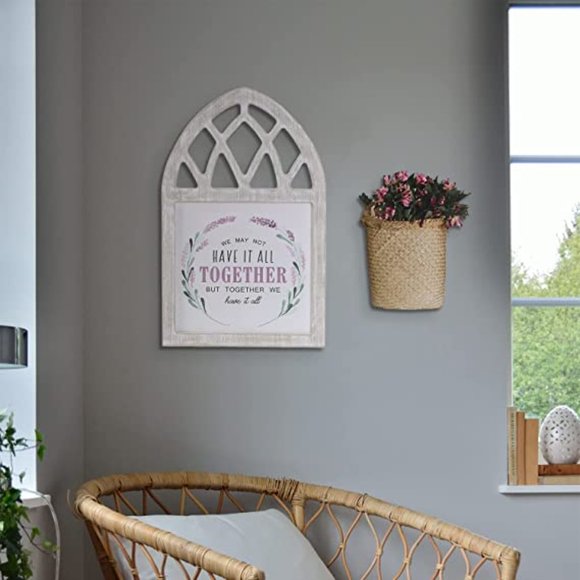 Soffee Design Lavender Wall Art Fake Window Frame Decoration 14"x22" NEW (H007) - Picture 4 of 7